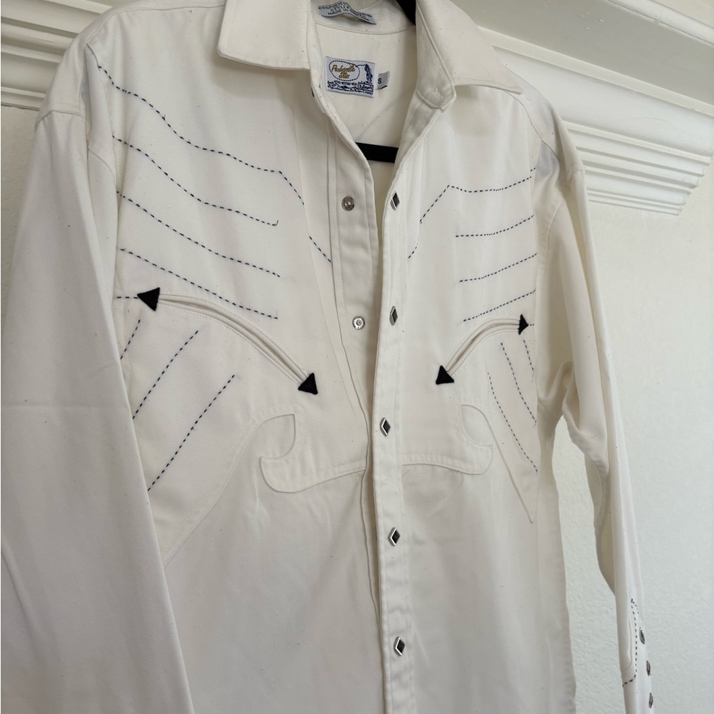 Panhandle Slim Western Button Snap Shirt Size S